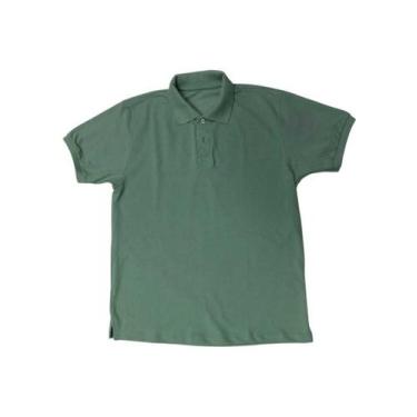 Imagem de Camiseta Gola Polo Masculina Verde Lisa - Wju Jeans, M, Verde