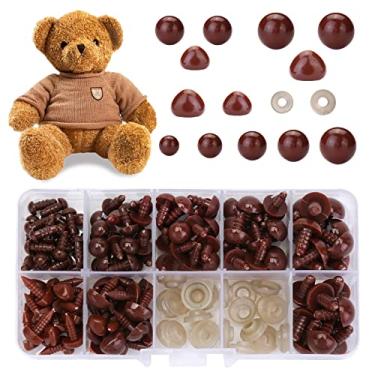 Imagem de Joongoom Olhos E Narizes De Segurança Para Amigurumi, Nariz Urso Pelúcia Marrom Com Arruelas, Bichinhos Crochê, Materiais Fazer Brinquedos