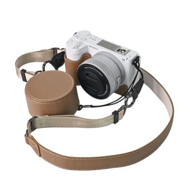 Imagem de VOVMOEYA Kit De Capa Protetora Para Câmera Sony Zv-E10 Ii Sem Espelho, Zv-E10Ii Com Tampa Lente Frontal 16-50 Mm E Alça Ombro - Choc
