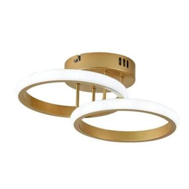 Imagem de Luminária De Sobrepor Plafon Com 2 Aros 18w 3 Em 1 Bivolt - Nitrolux, 