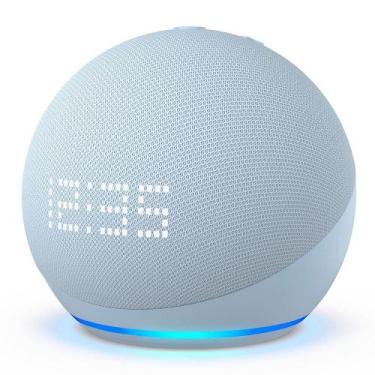 Imagem de Novo Echo Dot 5ª geração com Relógio  Smart speaker com Alexa  Display