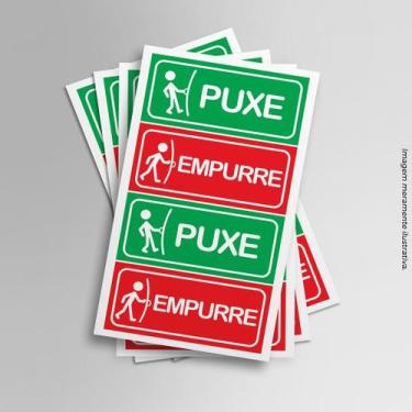 Imagem de Adesivos Puxe e Empurre - PRESENTE-BRINDE
