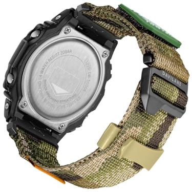 Imagem de Pulseira de substituição de 16 mm para Casio G Shock GD-100/110/120/350, GA-100/110/120/150/200/300/400/700/800/2100/2110 G-Hook & Badge Decor Design de Nylon Casio Watch Bracelet