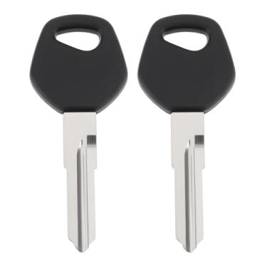 Imagem de OTOTEC 2 peças de chave de motocicleta para esquerda, sem cortes, compatível com Yamaha compatível com Honda