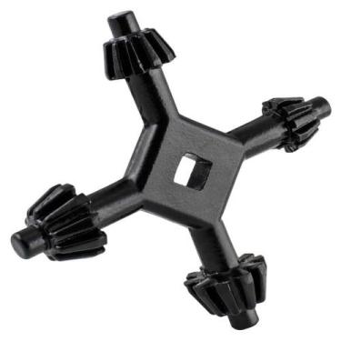 Imagem de Chave Para Mandril Com 4 Lados 1/4 - 5/16 - 3/8 - 1/2 (43,0015) - Roca