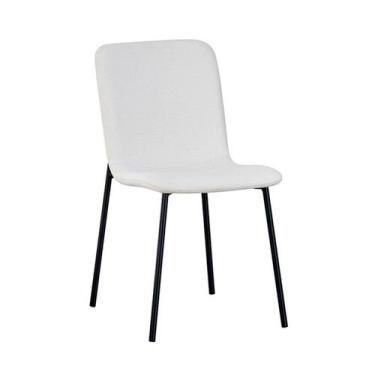 Imagem de Cadeira de Jantar Tecido Boucle Celeste - Rivatti