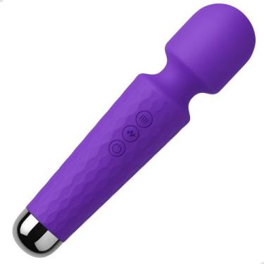 Imagem de Massageador Varinha Elétrica Com Cabeça Flexível Silenciosa - Kapbom