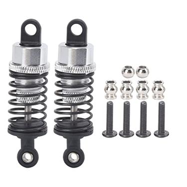 Imagem de Asixxsix RC Damper Shocks, 63mm RC Aluminium Shock Damper RC Easy to Install and Remove Good Flexibility for RC Car Upgrade Parts(Silver)