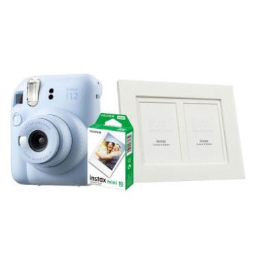 Imagem de Kit Instax Mini 12 Azul + 10 FT + 5 Porta Retrato Branco