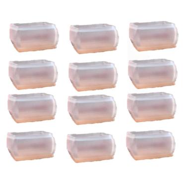 Imagem de Protetor Silicone Feltro Retangular Pé Mesa E Cadeira 4 Pçs