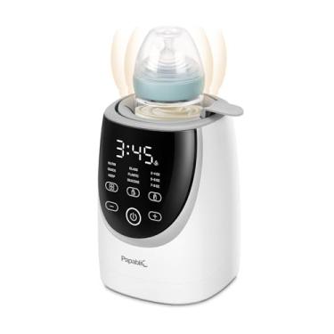 Imagem de Papablic Aquecedor de mamadeira giratório NutriWarm™ – Tecnologia avançada de aquecimento que preserva nutrientes, aquecimento rápido e uniforme para leite materno e fórmula, controle preciso de