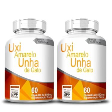 Imagem de Uxi Amarelo com Unha de Gato, 120 Cápsulas, 500mg, Suplemento Natural - 2 Frascos