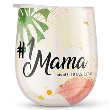 Imagem de Presentes New Mom para mulheres - #1Mama Mix of Choas & Love - Copo/Caneca de 340 g - melhores presentes pós-parto para mulheres pela primeira vez maternidade e gravidez - Perfeito para futuras