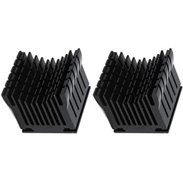 Imagem de YWBL-WH Kit de Dissipador Térmico Impressora 3D: Resfriador de Dissipador de Calor de Alumínio Universal para Descarga Eficiente 2pcs (Preto)