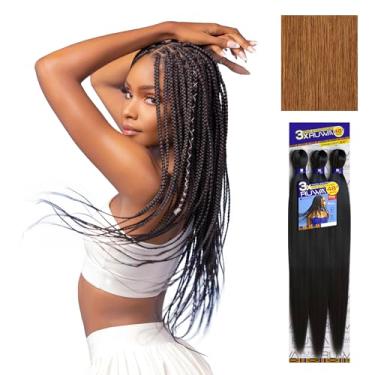 Imagem de Sensationnel X-Pression 100% trança de crochê Kanekalon - 3X Ruwa pré-camada 122 cm - 30