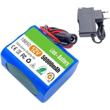 Imagem de 18650 Bateria De íon De Lítio 12v 50000mah 3s2p Bateria De Substituição Recarregável Com Bms E Carregador
