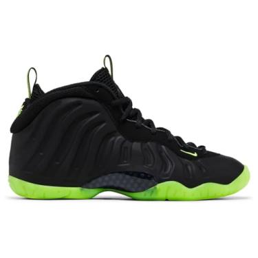 Imagem de Little Posite One Grade School Basketball Tênis (Preto/Volt) (HF0977-001, Preto/Verde), Preto/Verde, 20