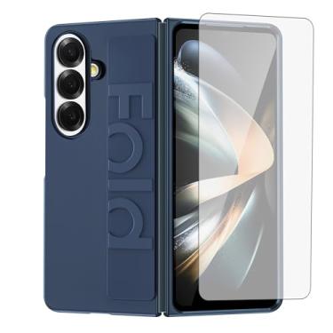 Imagem de Furiet Capa de telefone para Samsung Galaxy Z Fold 7 5G 2025 com protetor de tela de vidro temperado, alça de pulso resistente TPU antiderrapante fino suporte acessórios para ZFold7 Z7 G Fold7 7Z