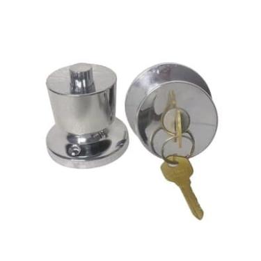 Imagem de Fechadura Tubular Para Divisória Super 61mm Cromado Abs 4119n Lockwell