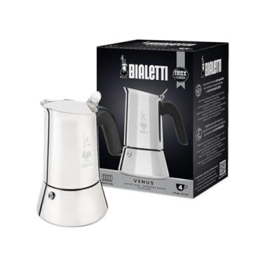 Imagem de Cafeteira Bialetti Venus, aço inoxidável, 4 xícaras, prateada