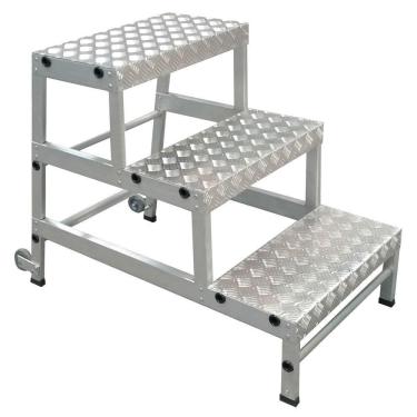 Imagem de Escada Banqueta 3 Degraus Prof Até 250kg Alumínio - Escaleve
