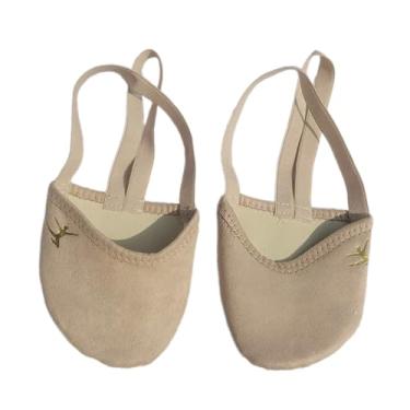 Imagem de Yjcnelcr Meia sapatilha de dança macia para ginástica rítmica, Marrom claro, Small