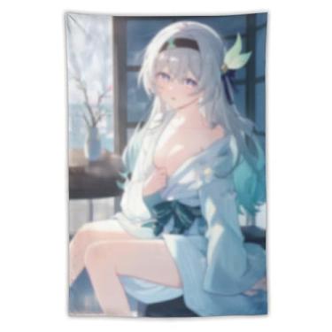 Imagem de LIEGBMEU Sexy Bikini Hot Anime Girl Tapeçaria 101.6 cm x 152.4 cm Interior Exterior Wall Quilt Art Decoração de Tapeçaria Caprichosa, AF141