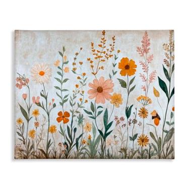 Imagem de Stupell Industries Design de arte de parede em tela de folhagem de flores de outono por Petal Prints Design, 61 x 76 cm