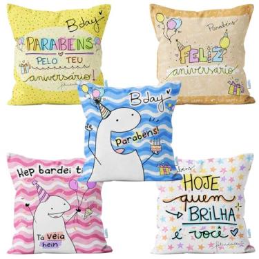 Imagem de Kit Lembrancinha Aniversario Mini Almofadas 10 Unidades Bday