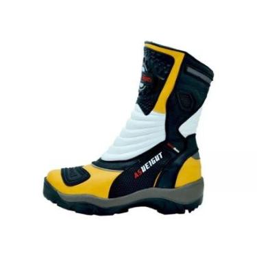 Imagem de 952AT-Bota Cano Alto Motociclismo Couro Palmilha + 9cm amar-Masculino