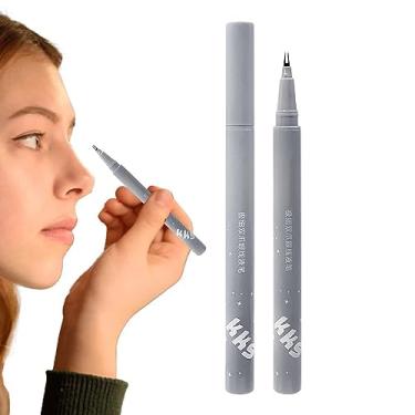 Imagem de Delineador Líquido Marrom, Lápis ponta dupla, Delineador líquido profissional longa duração, à prova d'água e à prova manchas para cílios com aparência natural Thaely
