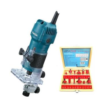 Imagem de Tupia Manual 6Mm 3709 Makita 530W + Acessórios 220V