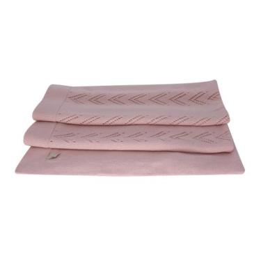 Imagem de Manta Infantil de Tricô Setta - Kowak, Rosa