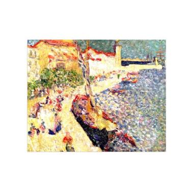 Imagem de Impressão em tela de paisagem, pintura famosa, imagem de parede - porta 2 pôsteres para sala de estar decoração de banheiro 50 x 60 cm 20 x 24 pol sem moldura