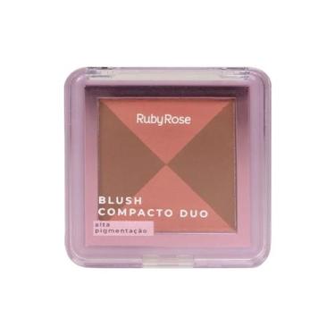 Imagem de Blush Compacto Ruby Rose Duo Hbf585, DB-04