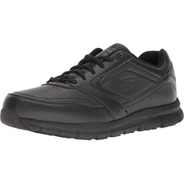 Imagem de Skechers Tênis masculino Nampa Food Service, Preto, 10.5 Wide