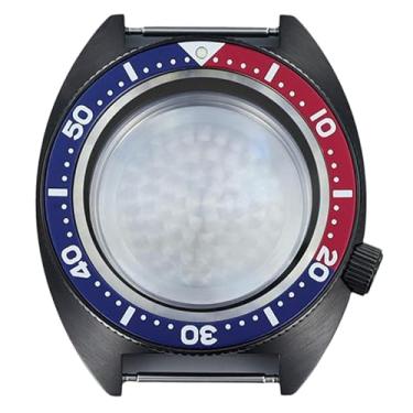 Imagem de FEIYASHI Relógio de vidro safira de 41 mm 10 ATM para NH35 NH34 NH36 Movimento Skx Modificado Abalone Peças de relógio, NH35 34 36 38 Movimento + anel capítulo preto escuro 11, Caixa de relógio de