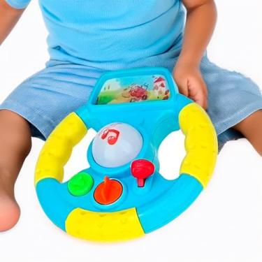 Imagem de Volante Infantil Interativo Musical Educativo Brinquedo com Luz, Som, Diversão e Aprendizado para Crianças