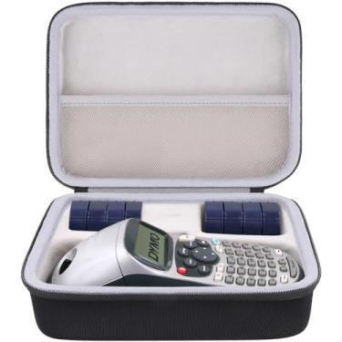 Imagem de khanka Estojo de transporte rígido para DYMO LetraTag LT-100H / 100H Plus – Bolsa protetora de armazenamento de viagem serve para DYMO LT100H, fita de etiqueta, refis (apenas capa)