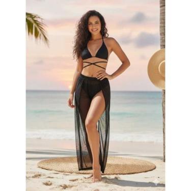 Imagem de Conjunto de biquini Deusa Tropical O Biquíni Glamour com Saída de Prai