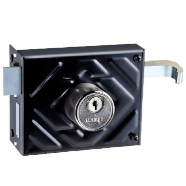 Imagem de Fechadura Portão Preto Fosco F1500/100 - 012687 - ALIANÇA