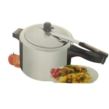 Imagem de Panela De Pressão Alumínio Polido 3 Litros Cozinha Rápida e Segura para Fogão