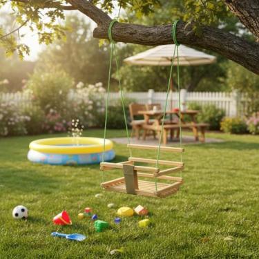 Imagem de Balanço Infantil Para Crianças Em Madeira até 10 anos - Totagmarcenari