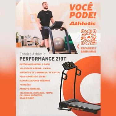 Imagem de Esteira Ergométrica Athletic Performance 210T 7 Funções 10kkm/h Dobráv