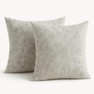 Imagem de Kit Refil Almofada Enchimento 45x45 Recheio Espuma Flocos 2 Unidades Simples Decoração Apartamento Cheio Branco