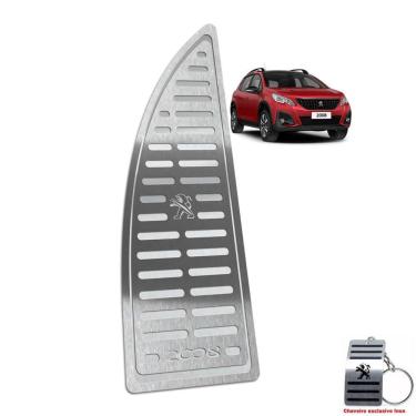 Imagem de Descanso De Pé Em Aço Inox Peugeot 2008 2020 2021 Prata