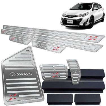 Imagem de Soleira Pedaleira Descanso Yaris X-Way 2018 A 2020 Prata AR