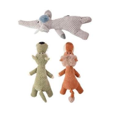 Imagem de Brinquedo Pelúcia Animais Do Safari Cores Sortidas Fluffie