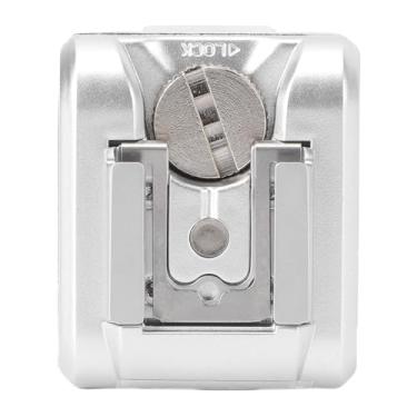 Imagem de Jectse Adaptador de Sapata, Material ABS, Compatível Com Câmeras da Série NEX, Ajuste Manual de Flash TTL, Fácil Instalação, Slot Vertical para Cartão Com Chip, Acessórios para Câmera (Prata)