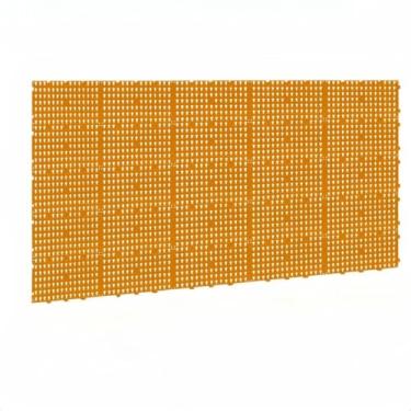 Imagem de Painel de Ferramentas Perfurado Modular 148x87 + 120 Ganchos Pegboard Organizador Parede(Laranja)